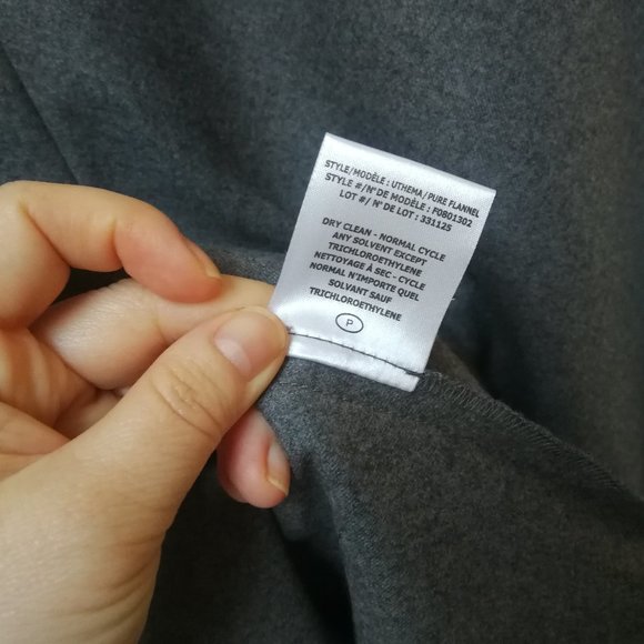 NEW Theory Wool Flannel Midi Skirt - Picture 4 of 8